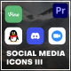 Modern Social Media Icons III | MOGRT - VideoHive Item for Sale