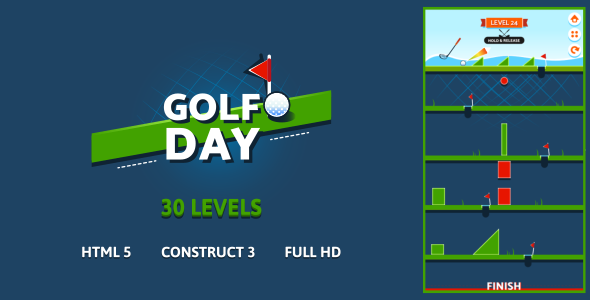 Golf Day - HTML5 Game (Construct3)