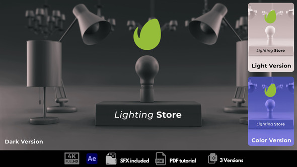 Lighting Store Logo Stings template preview