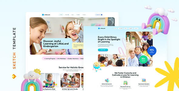 LittleLand – Kindergarten Template for Sketch