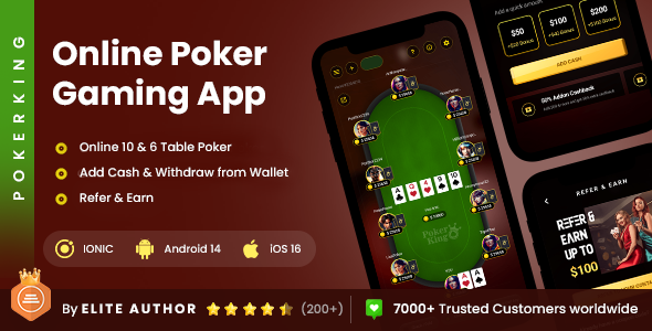 2 App Template | Casino | Teen Patti | Multiplayer Card Games | Poker | Online Card Game | PokerKing