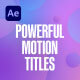 Powerful Motion Titles - VideoHive Item for Sale
