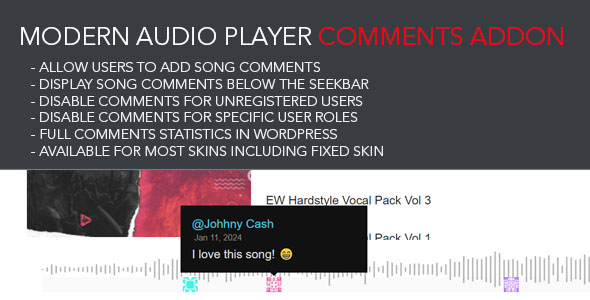 Modern Audio Player Comments AddOn