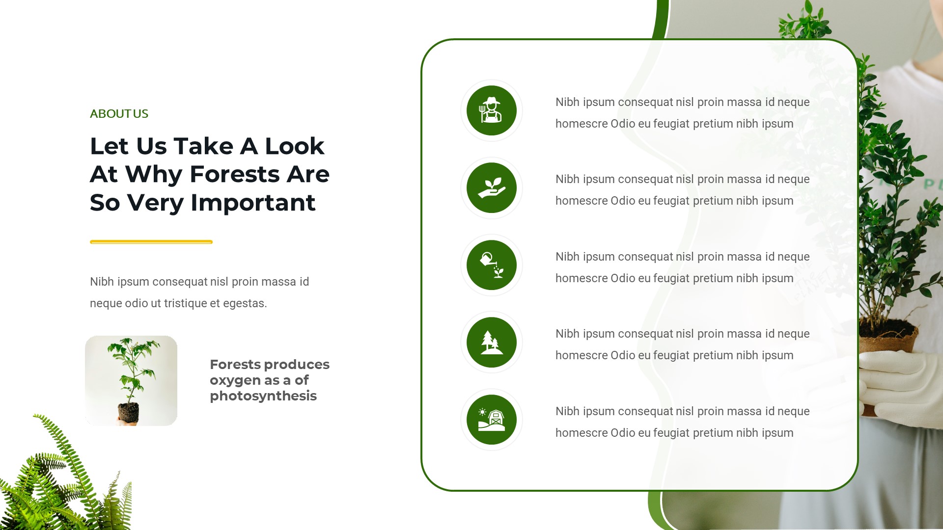 Greenflora - Forest Conservation Google Slides Template, Presentation ...