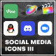 Modern Social Media Icons III | FCPX - VideoHive Item for Sale