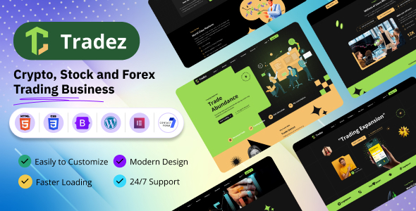 Tradez – Forex and Stock Broker WordPress Theme