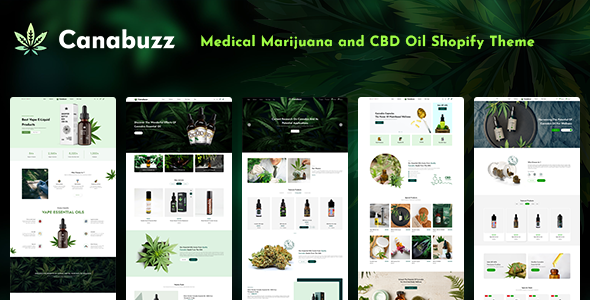 Canabuzz - Medical Marijuana and CBD Oil Shopify Theme