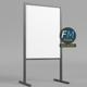 Advertising vertical stand mockup