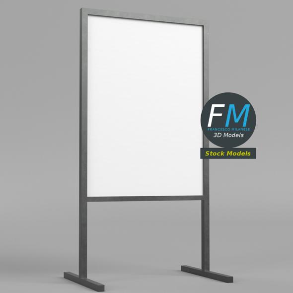 Advertising vertical stand mockup