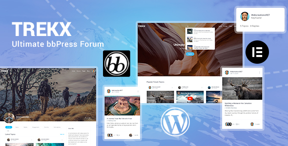 TREKX - bbPress Forum Outdoor Community WordPress Theme