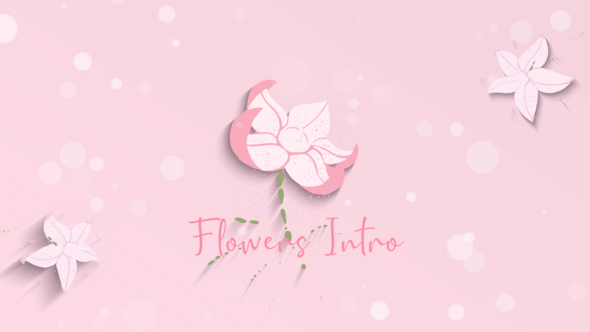 Women's Day Flowers Logo Reveal