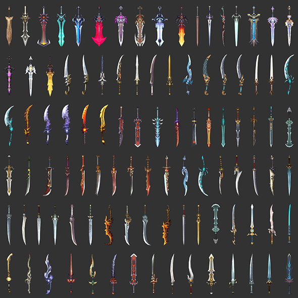 [DOWNLOAD]100 Fantasy 3D Battle Sword Collection