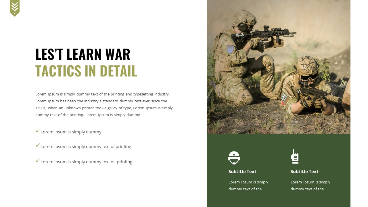 KODIMFOR - Military & Army PowerPoint Template, Presentation Templates