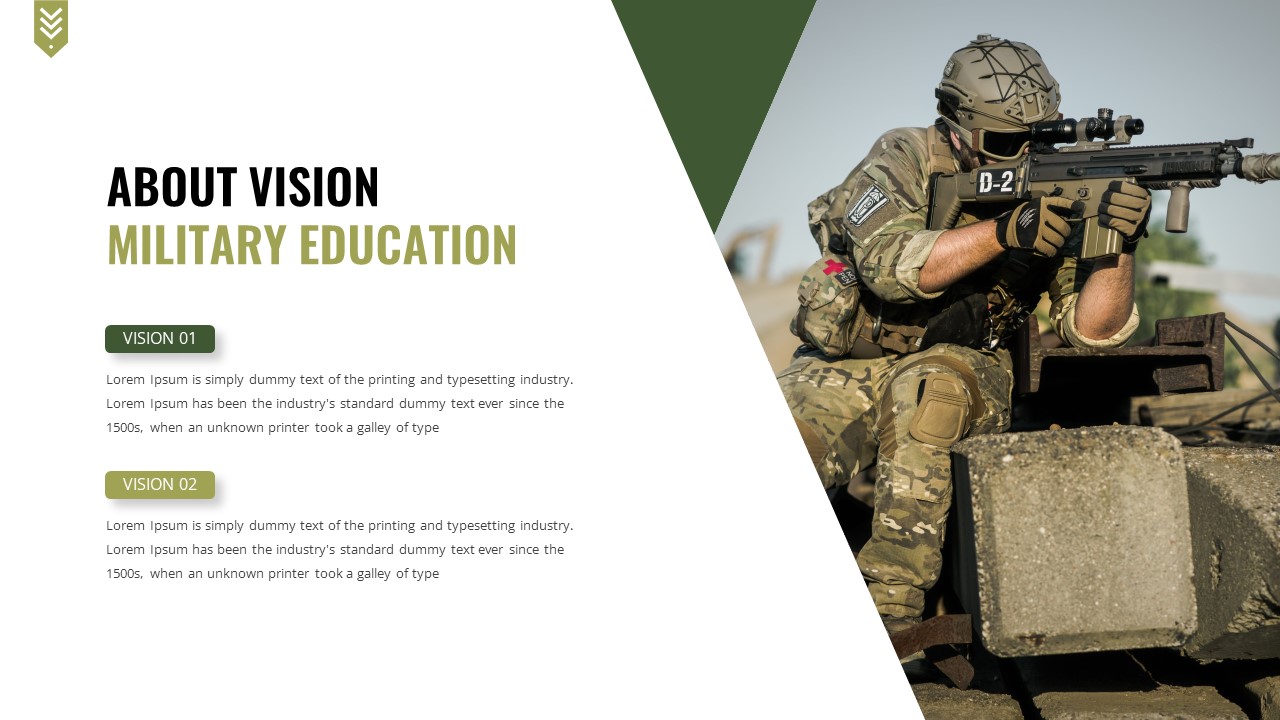 KODIMFOR - Military & Army PowerPoint Template, Presentation Templates