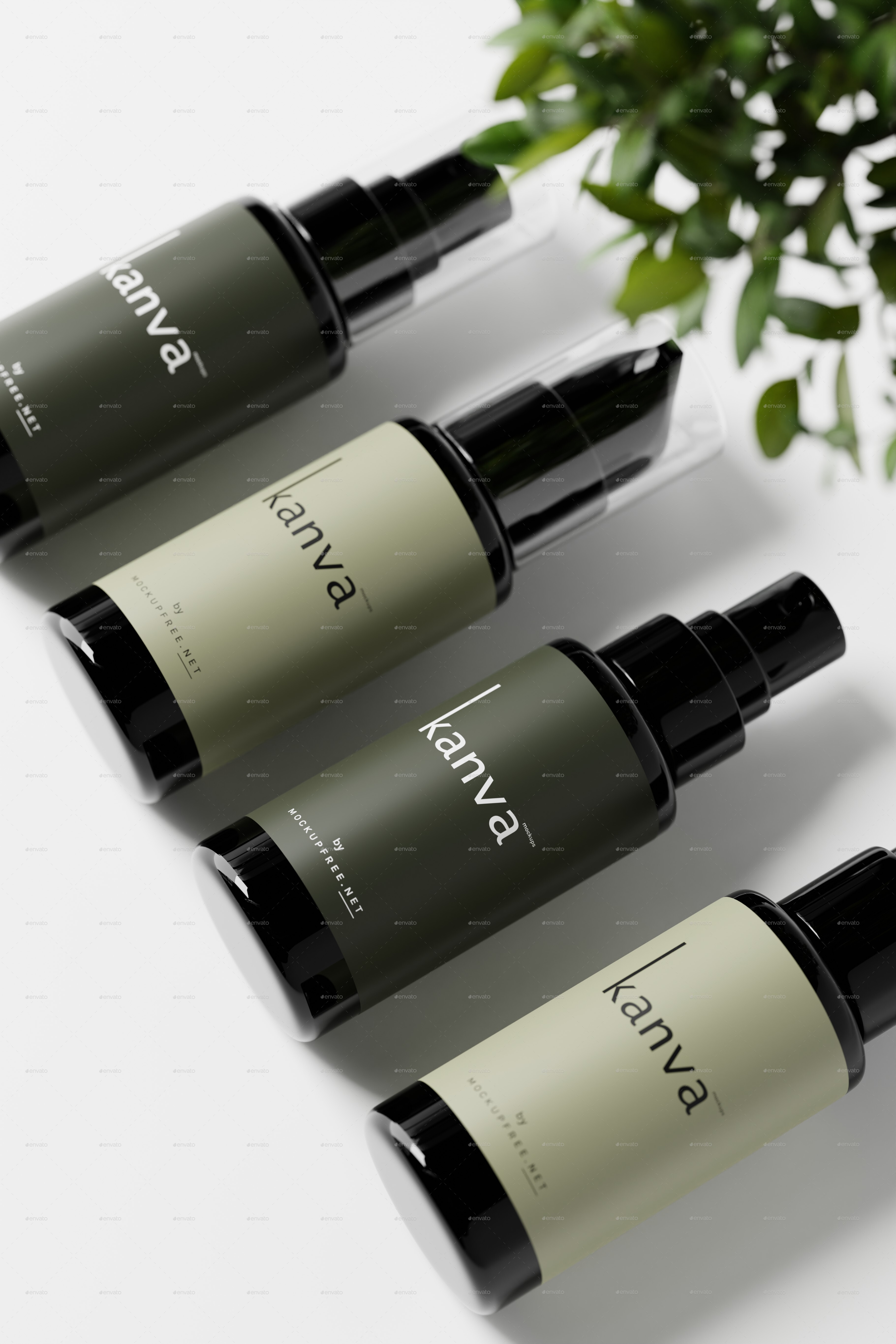 Kanva Cosmetic Bottle Mockup Set