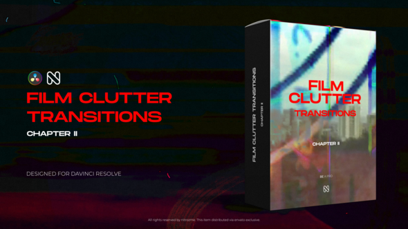 Film Clutter Transitions Vol. 02 for DaVinci Resolve