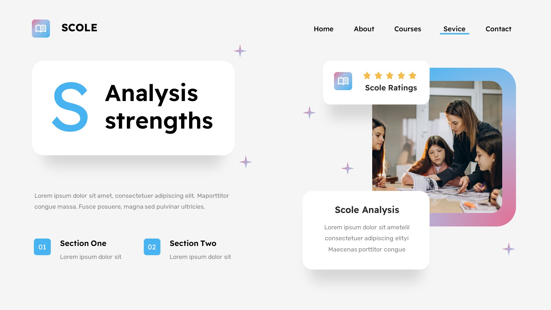 Scole - Education & Learning Powerpoint Template, Presentation Templates