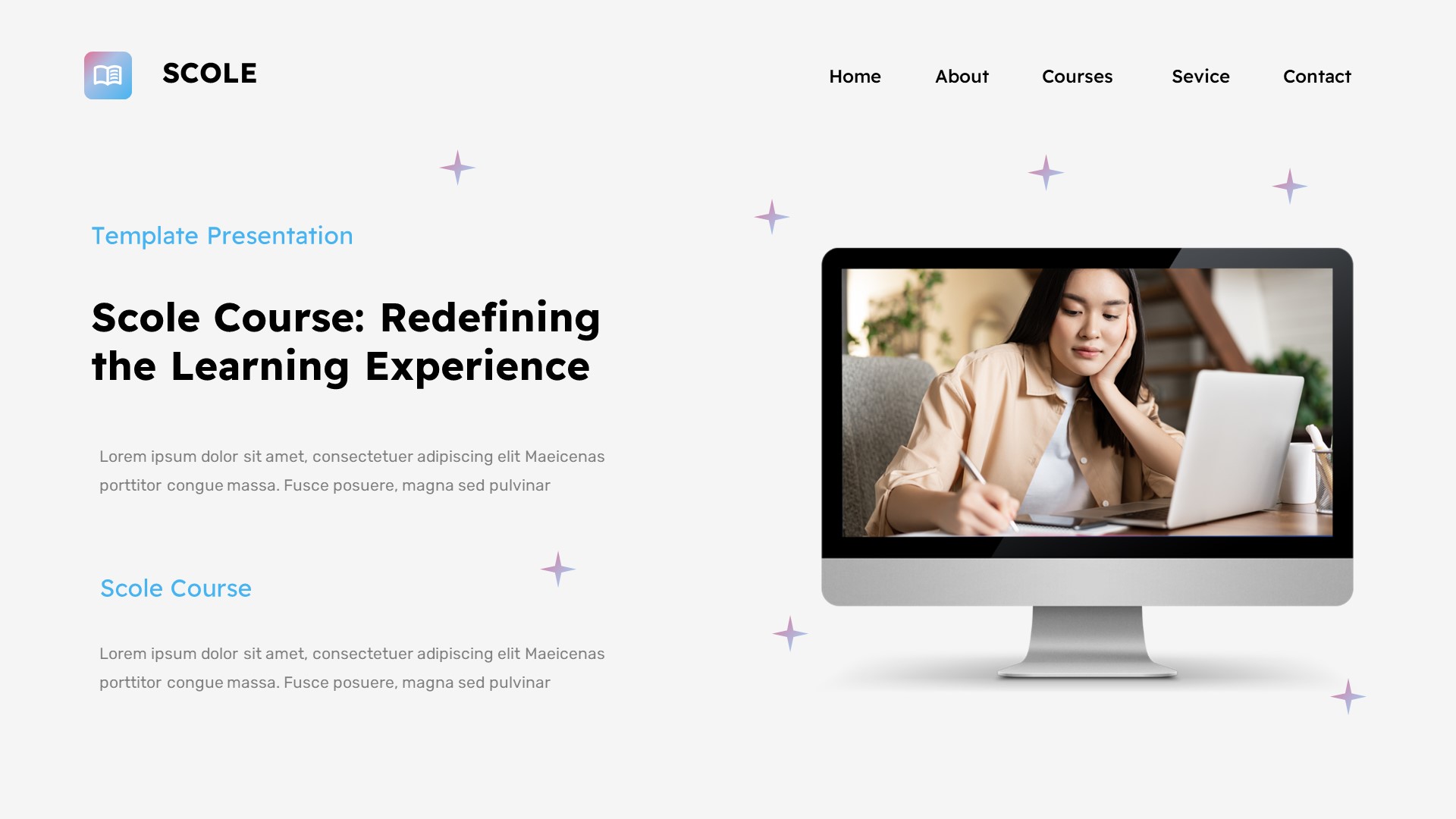 Scole - Education & Learning Powerpoint Template, Presentation Templates