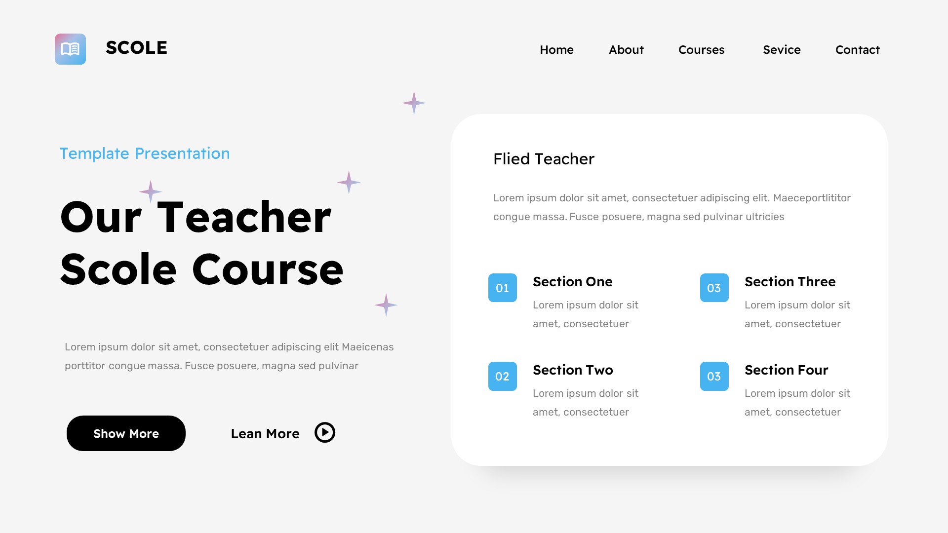 Scole - Education & Learning Powerpoint Template, Presentation Templates