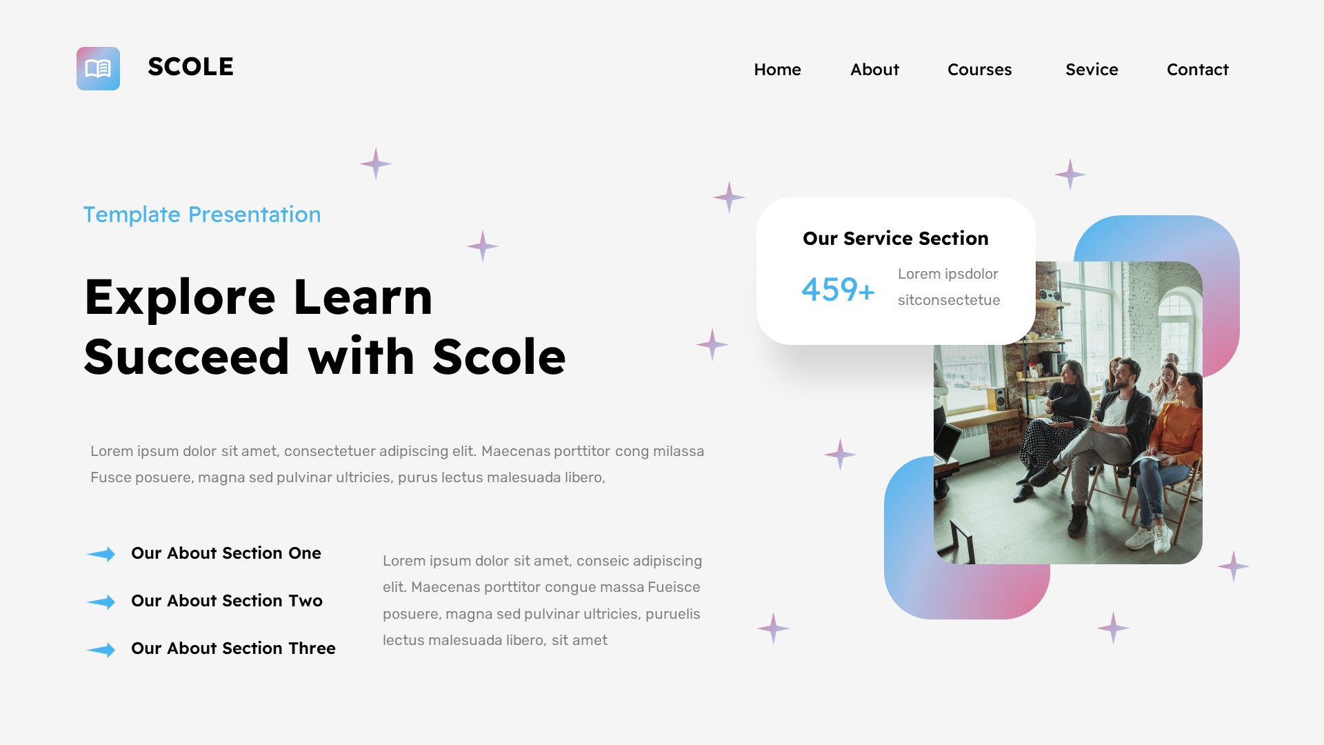 Scole - Education & Learning Powerpoint Template, Presentation Templates