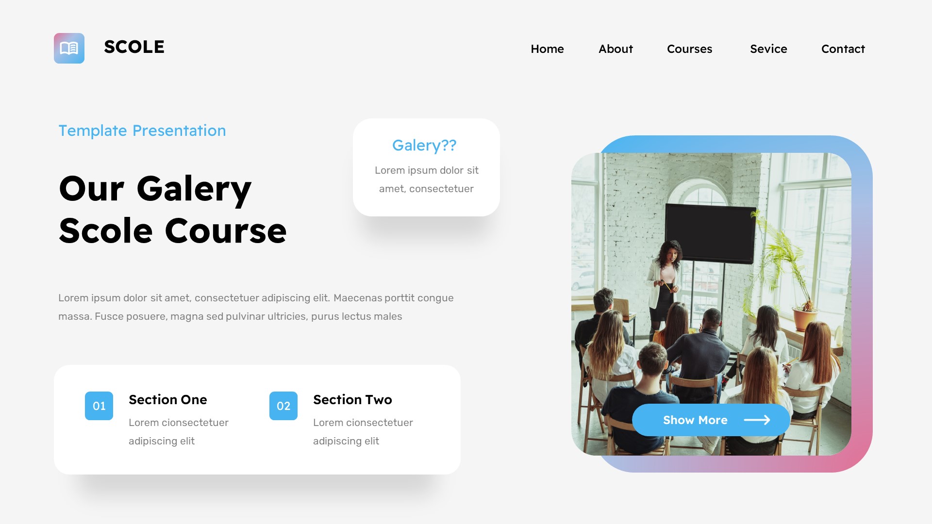 Scole - Education & Learning Powerpoint Template, Presentation Templates