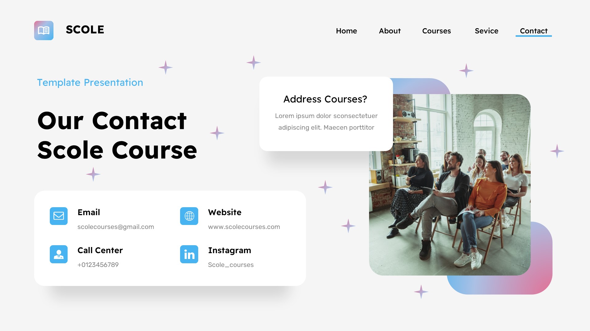 Scole - Education & Learning Powerpoint Template, Presentation Templates