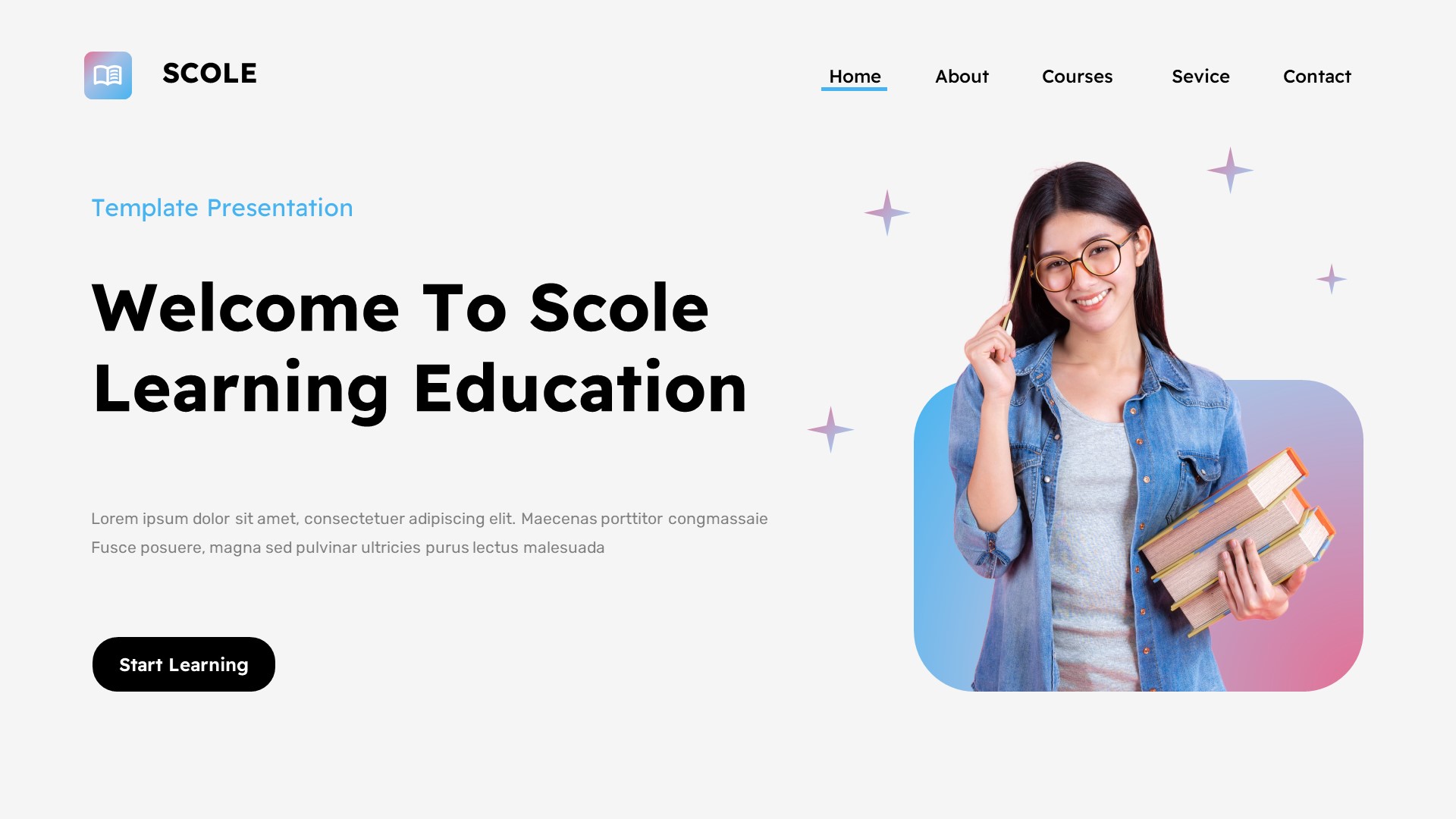 Scole - Education & Learning Google Slides Template, Presentation Templates