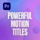 Powerful Motion Title - VideoHive Item for Sale