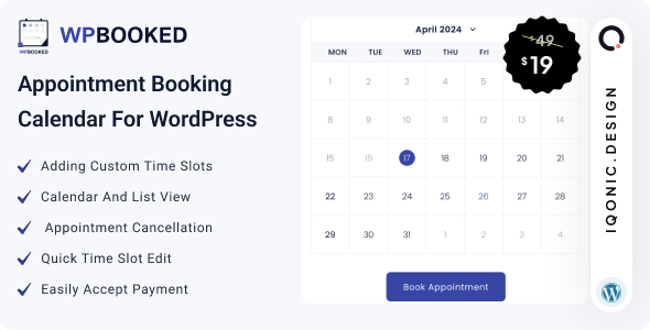 WPBooked  Appointment Booking Calendar for WordPress
