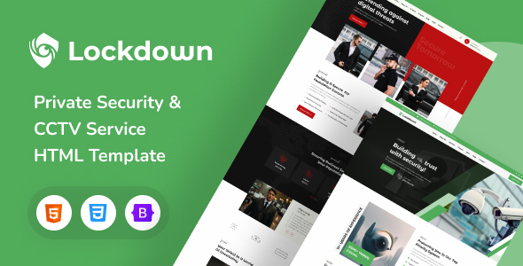 Lockdown - Private Security & CCTV Service HTML Template