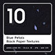 20 Blue Petals Black Paper Textures