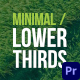 Minimal / Lower Thirds | MOGRT - VideoHive Item for Sale