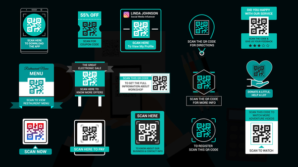 QR Code Titles, After Effects Project Files | VideoHive