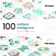 Artificial Intelligence Flat Icons