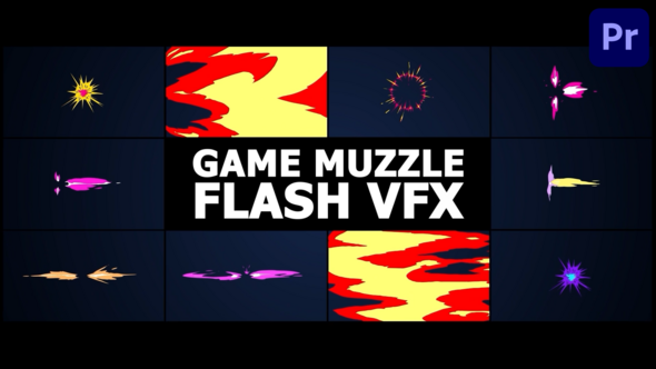 Game VFX Muzzle Flash | Premiere Pro MOGRT