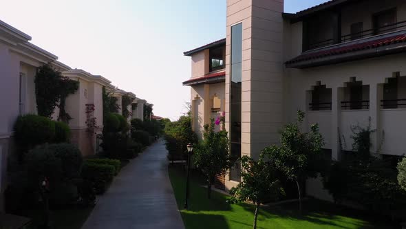 Beautiful Landscape on the Territory of Modern Luxurious Hotel at Turkey. alt