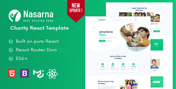 Nasarna - Charity React Template