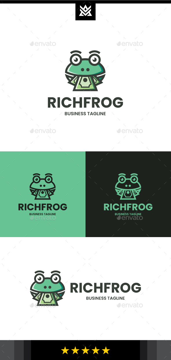 Rich Frog Logo Template