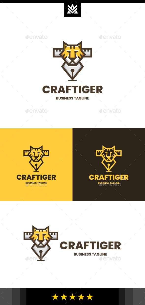 Tiger Craft Logo Template