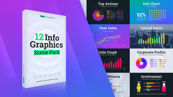 Wave Infographic Pack Infographics template preview