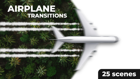 Ultimate Airplane Transitions Pack Elements template preview