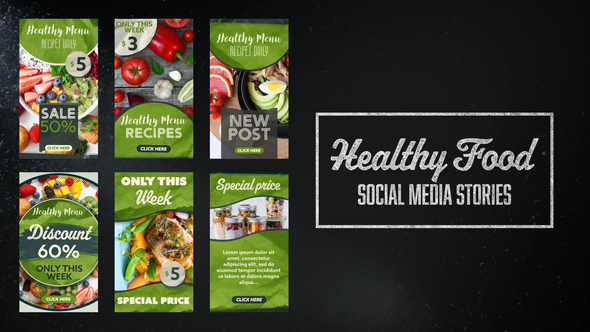 Healthy Food Social Media Stories