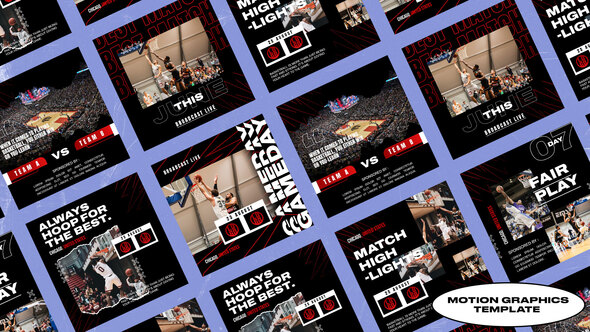 Loops Basketball Media Posts | Mogrt