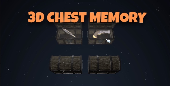 3D Chest Memory - Cross Platform Memory Game