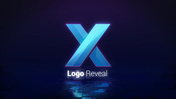 Glitch Logo Reveal Logo Stings template preview