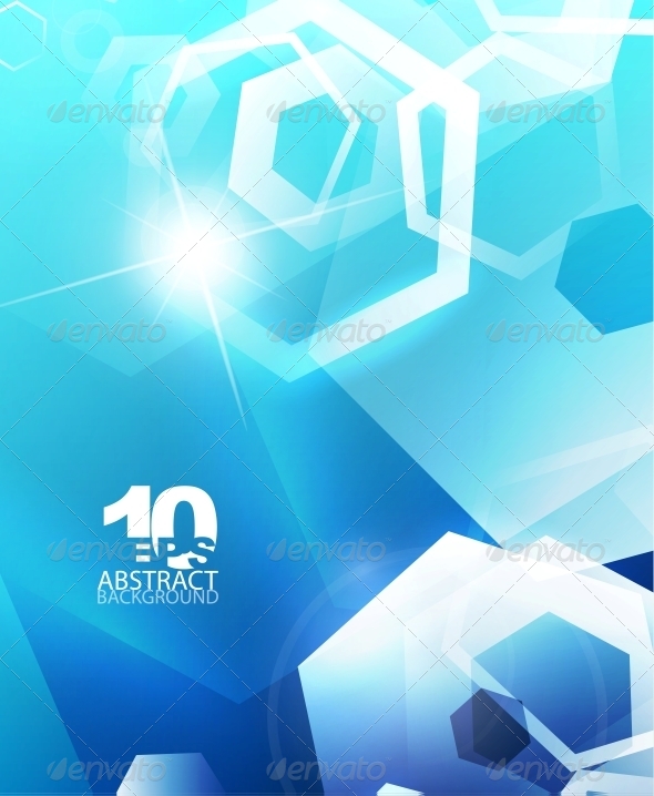 Hexagon Hi-Tech Abstract Background - Backgrounds Decorative