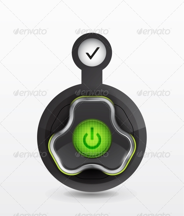 Vector Power Button Icon - Web Elements Vectors
