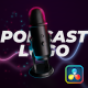 Podcast Microphone Logo Reveal - VideoHive Item for Sale