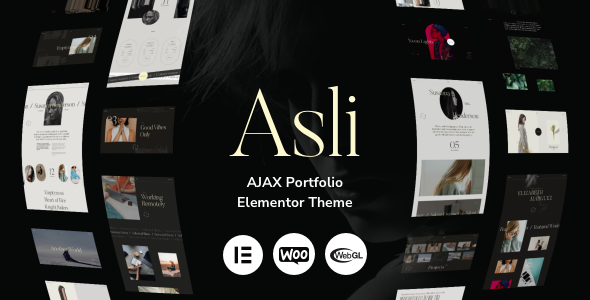 Asli – AJAX Portfolio Elementor Theme