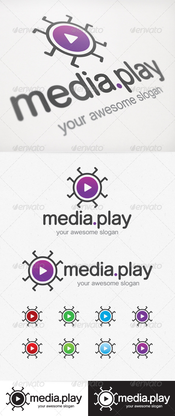 Media Play Logo - Symbols Logo Templates